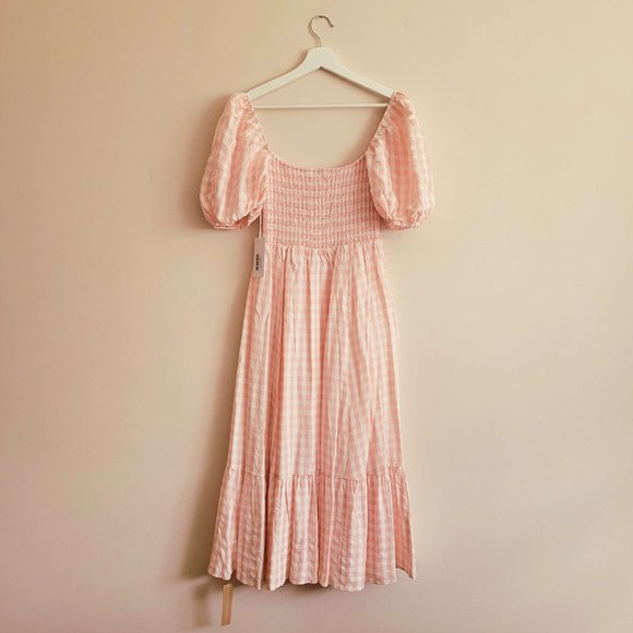 Reformation Rupert Dress in Pink Check - Picture 5 of 9